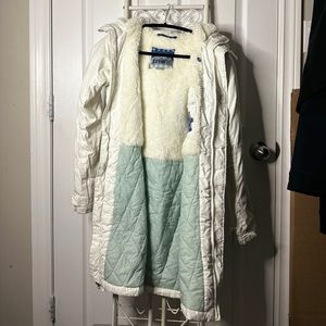 TnA - White Parka Coat - size XXS - Domino Derval
